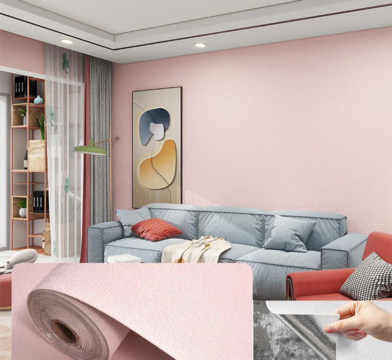 1 Roll 3D Wall Panel Linen Texture Self Adhesive Peel 1