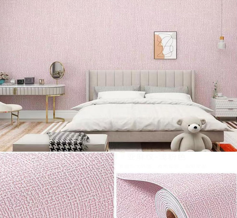 1 Roll 3D Wall Panel Linen Texture Self Adhesive Peel 4