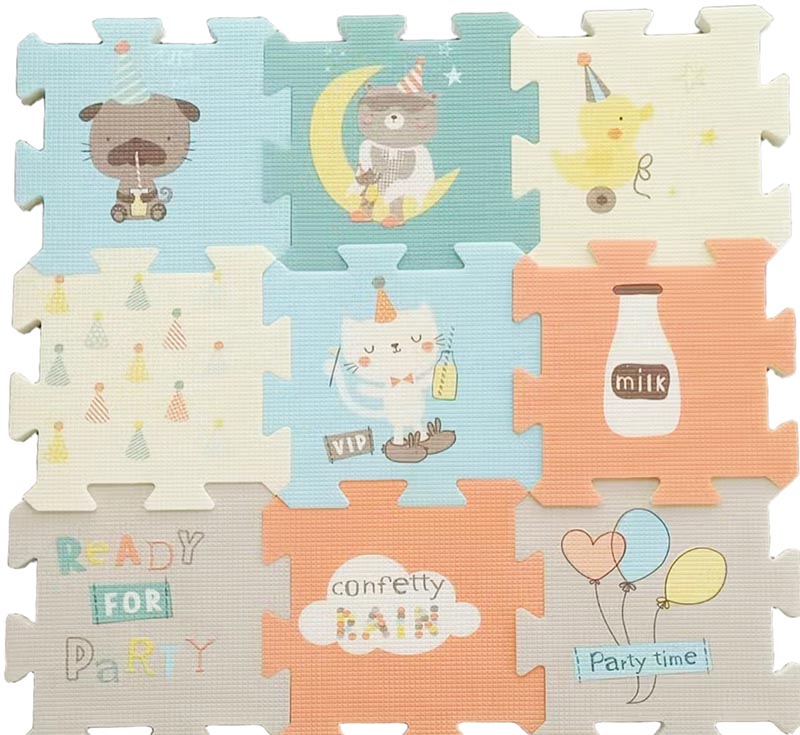 Bright Color Foam Puzzle & Interlocking Play Mats for Babies