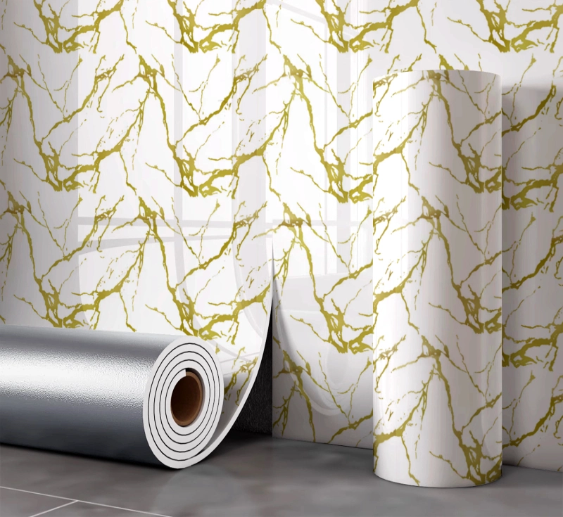 Peel and Stick Marble for Bedroom Gilding Self-Adhesive Marble Roll Wall Sticker