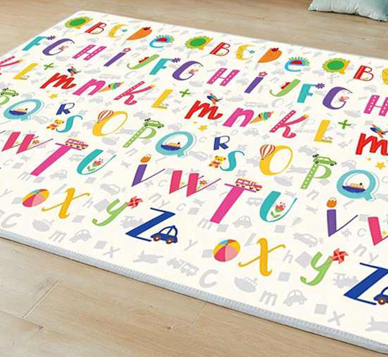 XPE Roll Up Play Mat Reversible Design Kids Baby Safe Thick Playmat