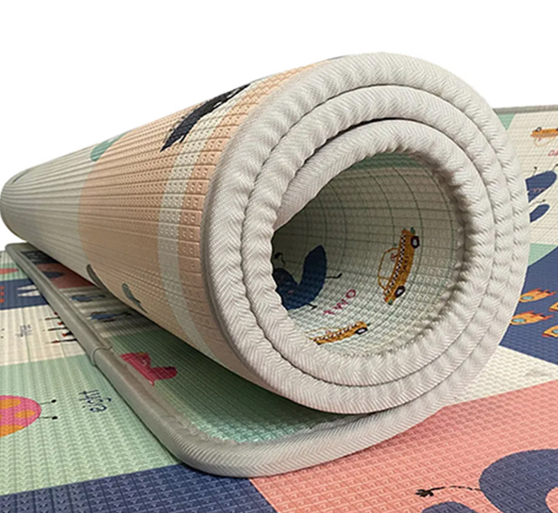 XPE Roll Up Play Mat Reversible Design Kids Baby Safe Thick Playmat