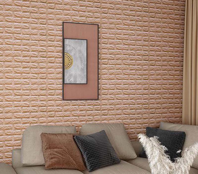 10PCS 3D Brick Wall Stickers, 59 sq.feet PE Foam Self-Adhesive Wallpaper Removable and Waterproof Art Wall Tiles for Bedroom Living Room Background TV Decor