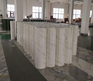 120X300CM Self-Adhesive Marble 3D Foam Wall Sticker Roll for Home Decorations2