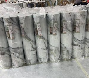120X300CM Self-Adhesive Marble 3D Foam Wall Sticker Roll for Home Decorations3