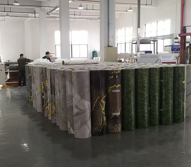 Gilding Style Self-Adhesive Marble 3D Foam Wall Sticker Roll for Home Decorations