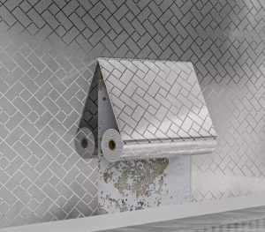 Gold Rhombus Self-Adhesive Wallpaper1