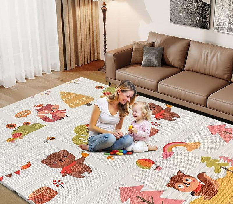 Lovely Baby Play Mat,Anti-Slip Baby Crawling Play Mat for Indoor and Outdoor