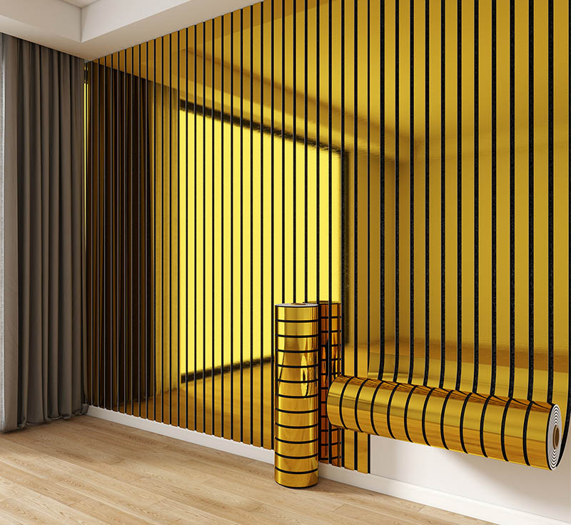 Mirror Wall Sticker Stainless Steel Decorative Line Gold TV Background Ceiling Edging Strip Wall Decorations Living Room