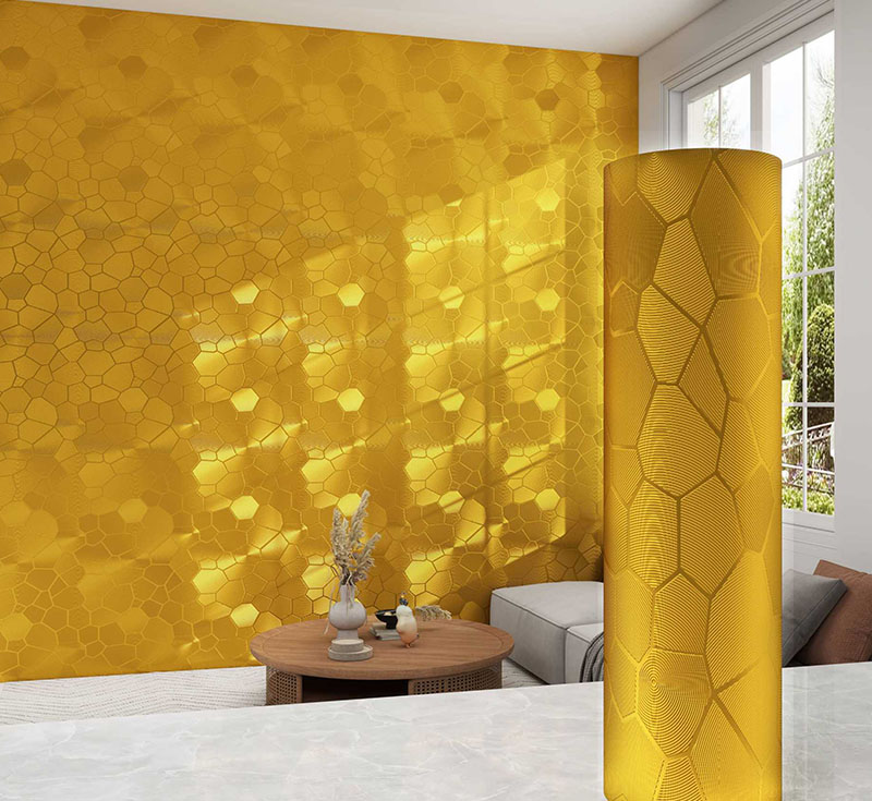 Self-adhesive Brushed Gold XPE Wall Sticker Mirror Metal Imitation Stainless Steel Refurbished Refrigerator Cabinet Door Sticker3