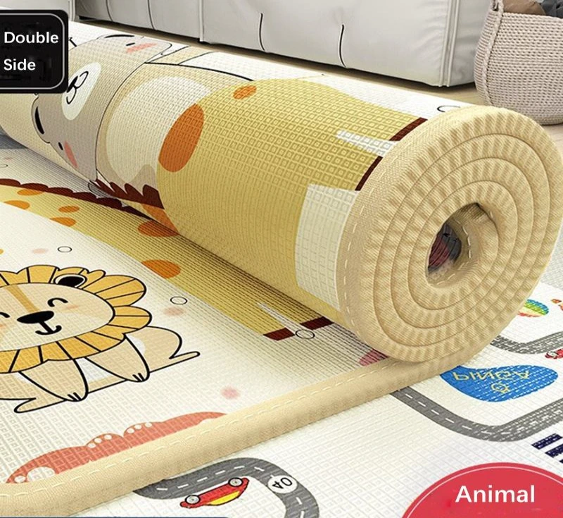 XPE Baby Playmat Non-Slip Backing Safe for Crawling&Tummy Time, Indoor & Outdoor Use