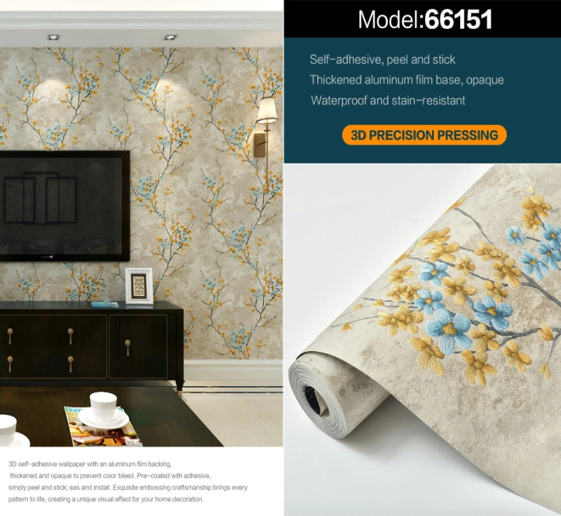 Retro Countryside Fine Wallpaper 53cm x 9.5M Flower Wallcovering