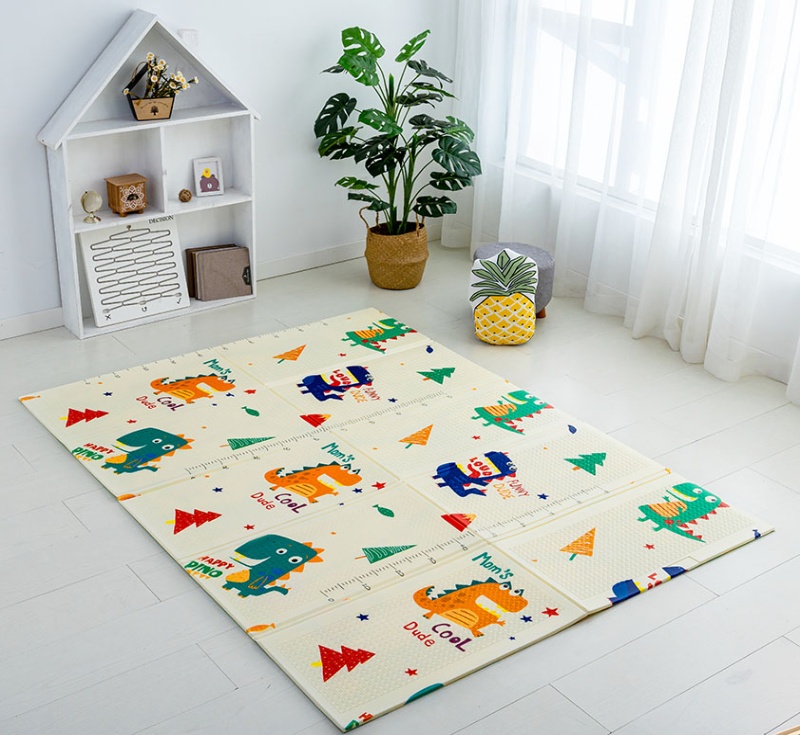 Dinasaur Large cushioned baby play mat